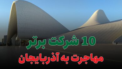 10 شرکت برتر مهاجرت به آذربایجان