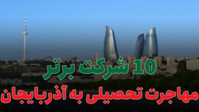 10 شرکت برتر مهاجرت تحصیلی به آذربایجان