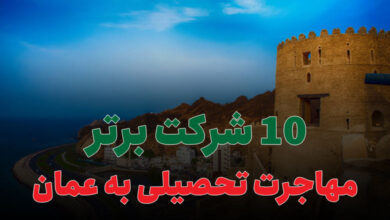 10 شرکت برتر مهاجرت تحصیلی به عمان